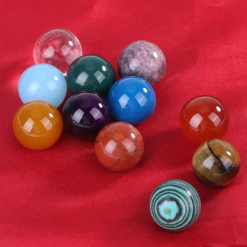 

20mm FeiShui Natural Crystal Ball Healing Sphere Large Healing Stone Craft for DIY Home Decoration Fish Tank Ornament