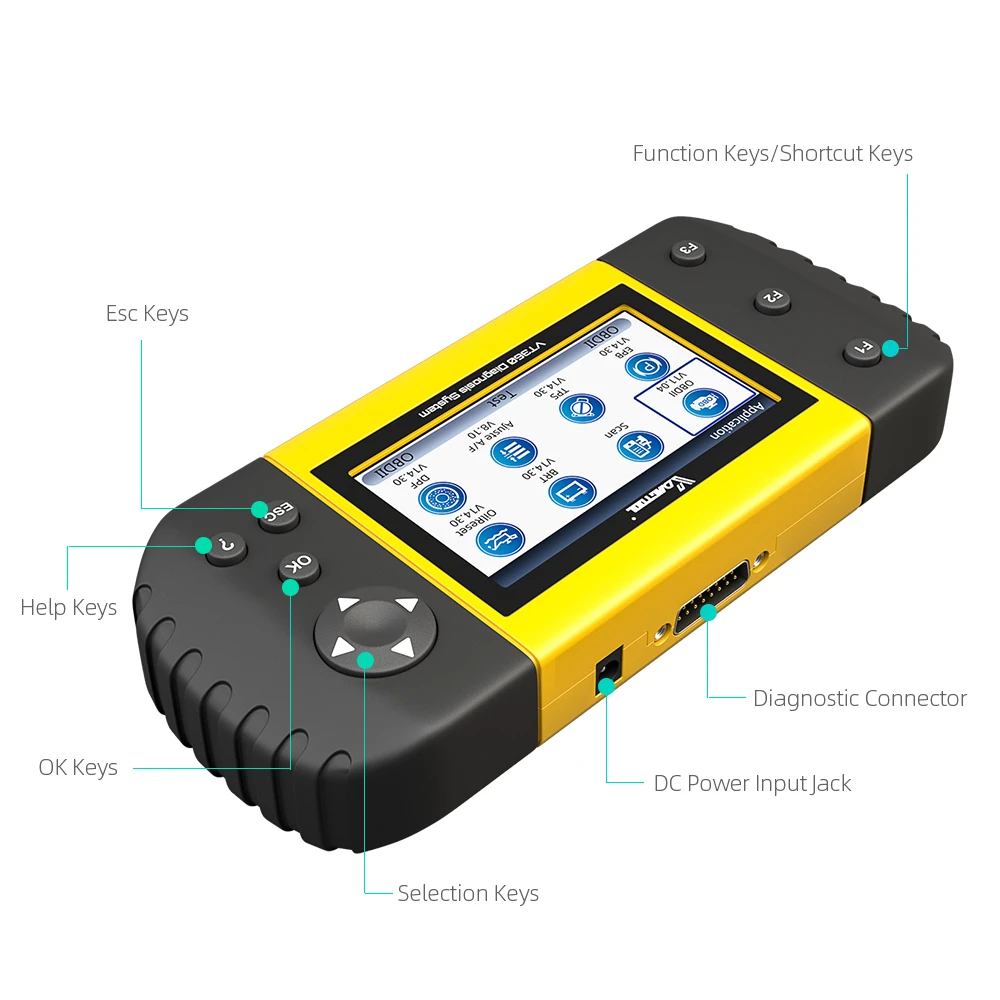 VDIAGTOOL VT360 OBDII автомобиля диагностический инструмент ABS подушка безопасности для SAS