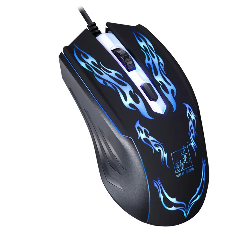 Светодио дный светодиодная Проводная игровая мышь 7-color breathing light 1 3 м посылка able Box