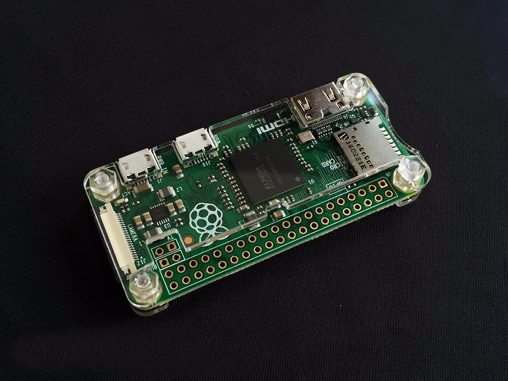 Оригинальный дизайн, высокое качество акриловый прозрачный Raspberry Pi zero чехол с винтами Raspberry Pi ноль окне