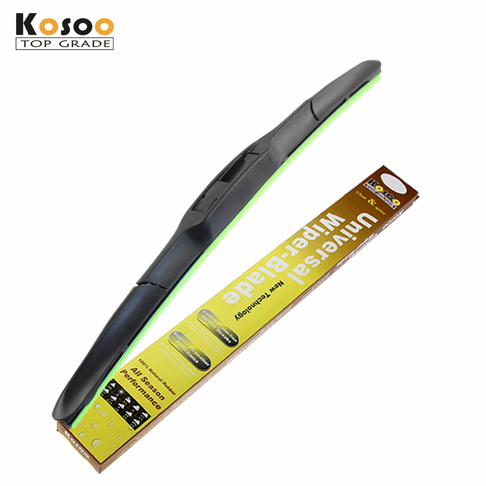 Car wiper blade Top quality U hook Natural Rubber+ABS material auto windshield wipers 14-26inch HD wiper car accessories styling