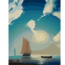 Титаник картина маслом в рамке картины по номерам DIY цифровой холст Картина маслом домашний декор для гостиной