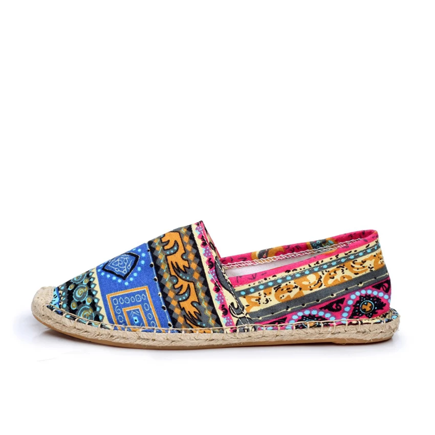 National Hemp Mens Shoes Summer Espadrilles Men 2019 Canvas Shoes Men Breathable Men's Loafers Slip Moccasins Zapatillas Hombre