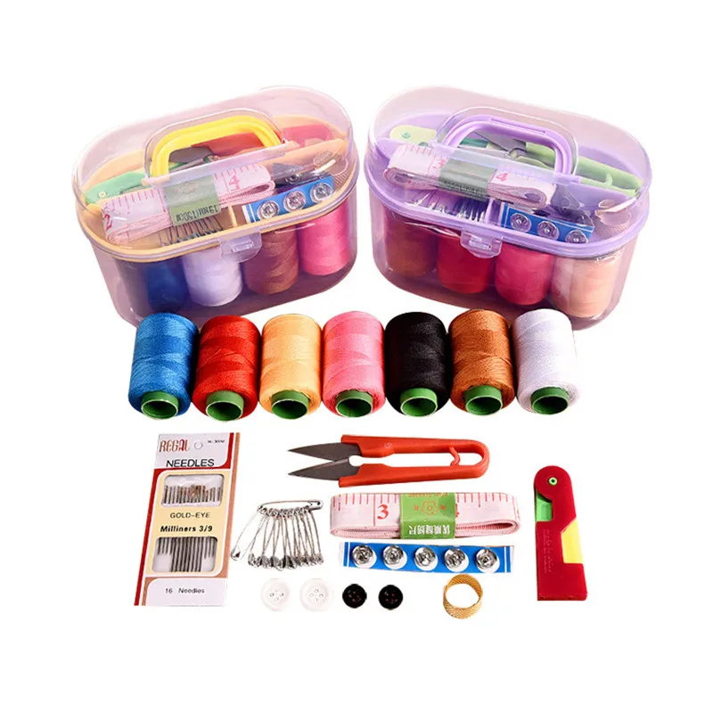 

Treasure Box Home Multi-function Sewing Combination Sewing Box Kit Home Tools Sewing kit Large sewing tools New pattern AB079