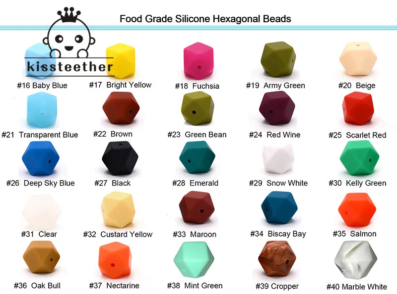 silicone hexagon beads-2