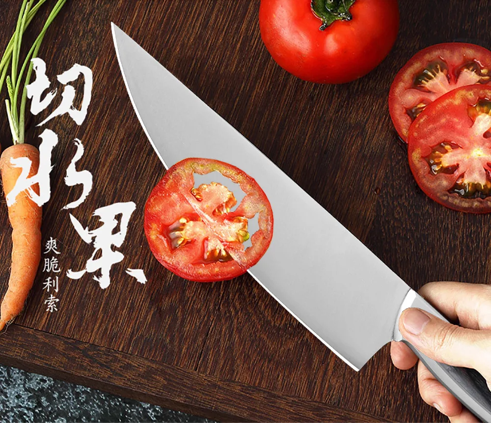 XITUO кухонный нож повара японский Sashimi Santoku для нарезки серый титан поверхность