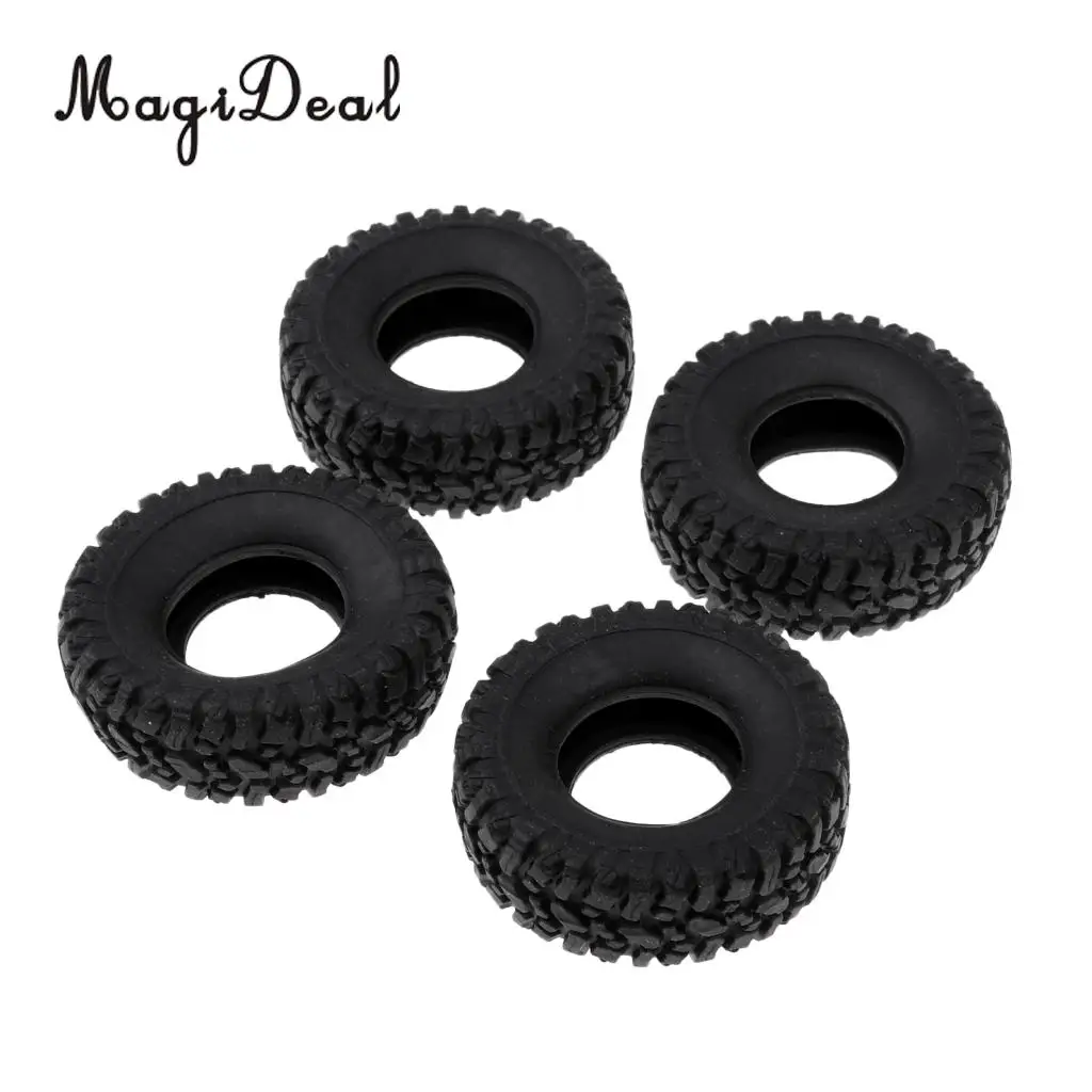 4pcs Rubber Wheel Tire Tyre for RC 1/16 Climbing Crawler Car WPL B-1/B-24/C-14/C-24/B-16 Truck Spare Parts Accessories