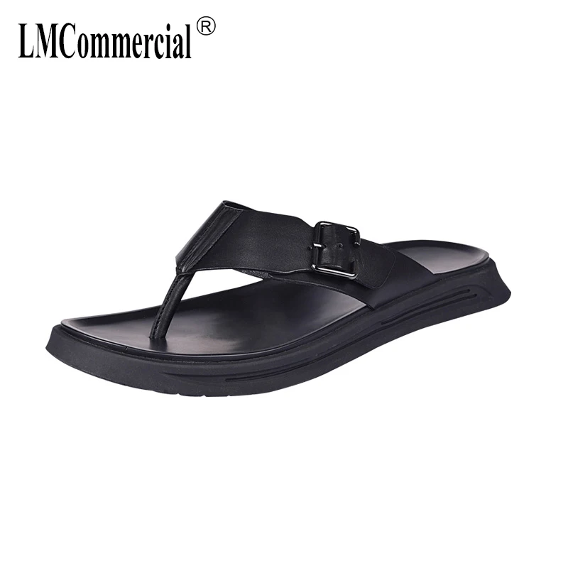 

Breathable summer men's shoes flip-flops men Genuine leather sandals Sneakers Men Slippers Flip Flops casual Shoes beach outdoor
