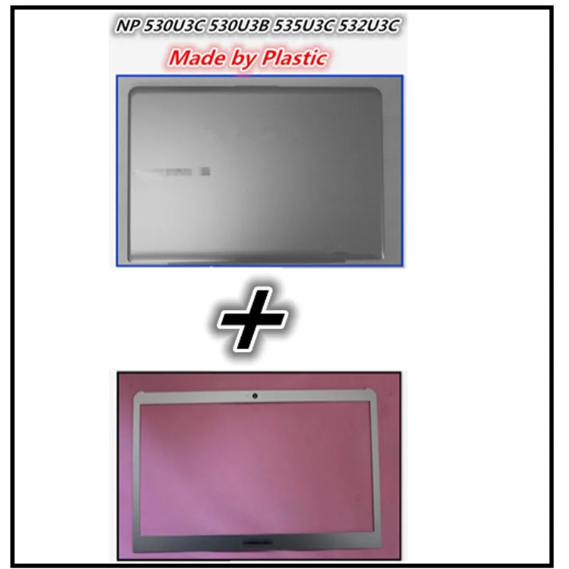 New LCD Back Cover Lid Cap Top Case Bezel Front Frame Housing For Samsung NP530U3C NP530U3B NP535U3