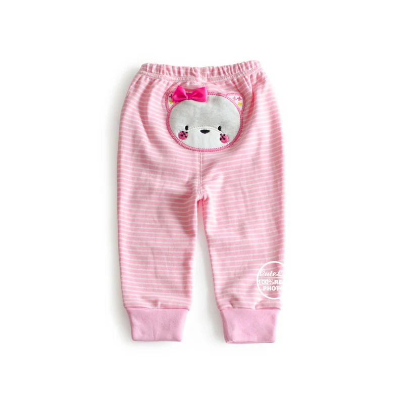 Топ от 9 до 24 месяцев, Хлопковые Штаны для малышей штаны-шаровары для маленьких девочек и мальчиков с героями мультфильмов штаны для младенцев детская одежда для маленьких девочек - Цвет: Pink baby pants
