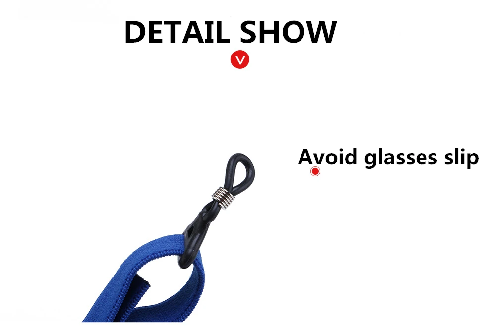 10 Stück/Packung, rutschfester Brillenriemen für Sport, elastisch, verstellbar, Brillenhalter, geeignet zum Tragen beim Laufen, Radfahren und für Outdoor-Aktivitäten. – Detail 3