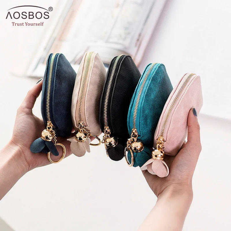 2019 Aosbos маленький женский чехол для ключей милый мини кошелек держатель денег на