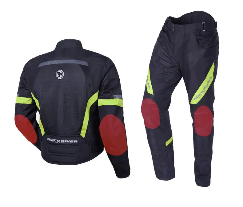 

ROCKBIKER Waterproof Motorcycle Jersey And Pants Cold-proof Motocross Windproof Jackets+Protector Motorcycle Pants Moto Riding