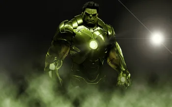 

Free Ship Custom Hulk and Iron man Movie Canvas Poster Nice Home/Perfect Gift Well Design 3D Wall Sticker Wallpaper PN-412#