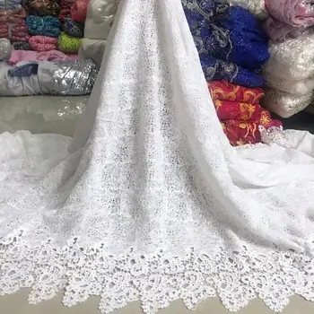 

White High Quality Milk S Nigerian Lace Fabrics For Wedding 2019 Latest African French Tulle Lace Fabric