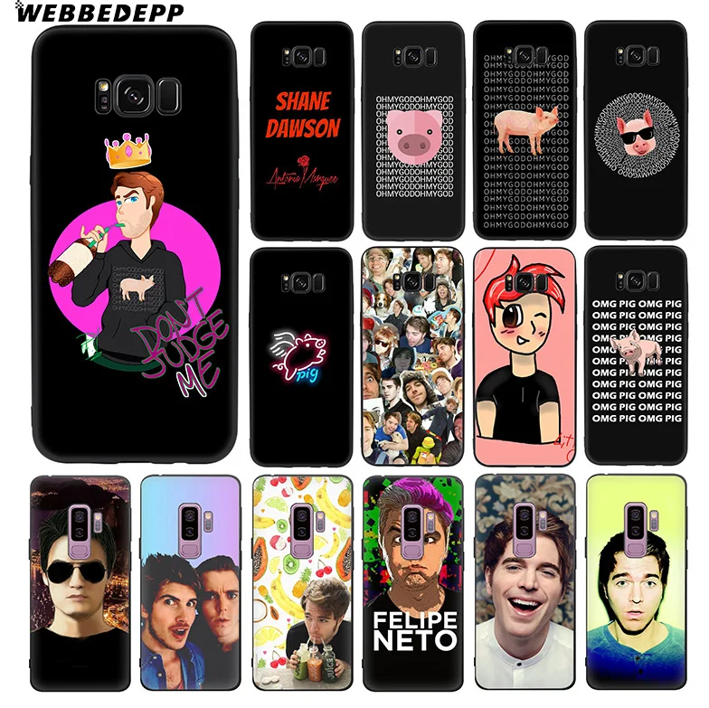 

WEBBEDEPP Felipe Neto Shane Dawson Soft TPU Silicone Case for Samsung Galaxy S10 S10e S9 S8 Plus S7 S6 Edge & J6