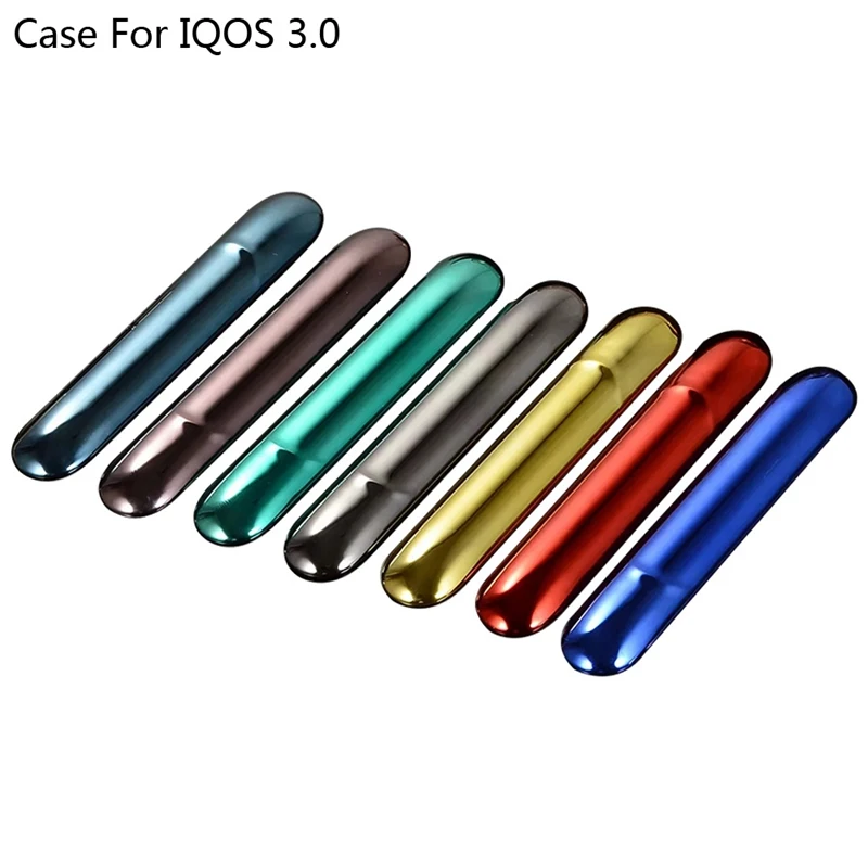

7 Colors Side Cover Case Cigarettes E Cigarette Accessories Replaceable Magnetic Plating Caps Outer Cases For IQOS 3