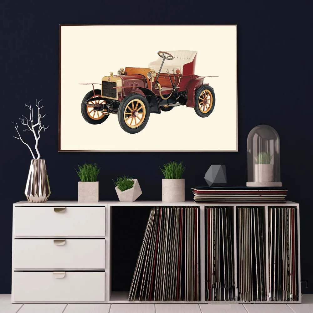 Retro Car Vintage Poster And Prints Canvas Painting Machine Wall Picture For Bedroom Living Room Wall Art Murals Home Decoration (3)