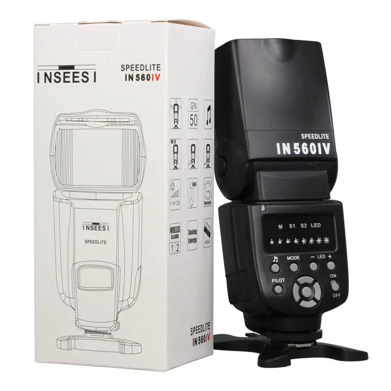 INSEESI IN560IV камера Вспышка Speedlite или IN-560IV PLUS беспроводной M/S1/S2/для Canon 5D2 5D Mark II Nikon D80 D70 Pentax sony DSLR