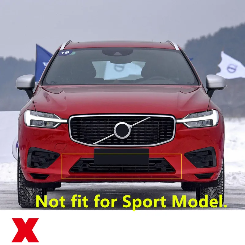 Для VOLVO XC60 нержавеющая сталь передний нижний бампер модлинг полосы Накладка 3 шт. аксессуары для стайлинга автомобилей