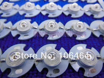 

Promotions! 100PCS 3W Deep Red High Power 660nm Plant Grow LED Emitter Light 700mA with 16mm Heatsink