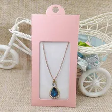 Крафт-колье карточка и повесить окно коробка Kraft/черный/белый 13,5X6,5 см серьги карты ifg коробка крафтовый с окошком коробка принять заказ