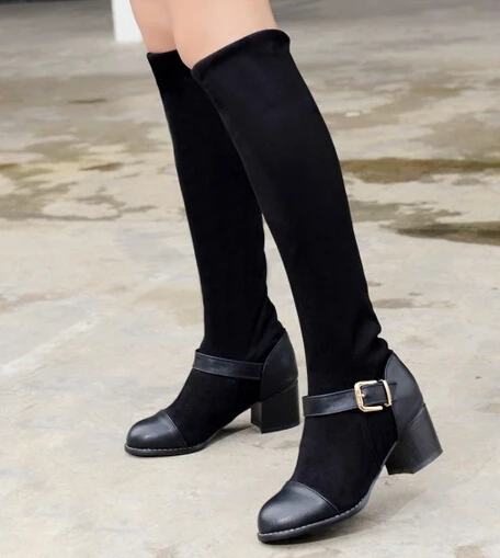 tight knee length boots