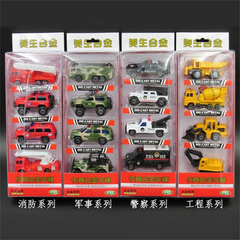 

4pcs/set Toy Car engineering Truck Models Children car Toy Diecasts & Toy Vehicles Car Kids Toys Vehicle For Children Juguetes