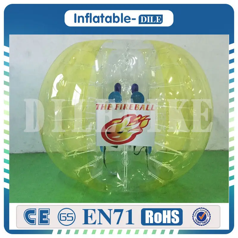 Хорошее качество экологически чистый ТПУ надувной бампер мяч пузырь футбольный диаметр 5 футов(1,5 м) Zord мяч для взрослых и детей