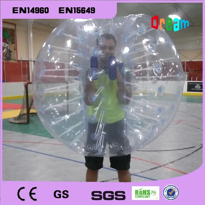 Venkovní hry Bubble Soccer Plast 1.5m Nafukovací Bubble Fotbal Tělo Zorbing Ball Bubble Fotbalový míč Nárazník Fotbal