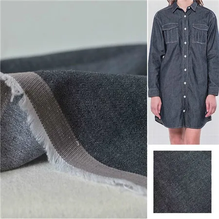 cotton denim fabric by meter printing cotton blue jeans fabric for DIY sewing fashion apparel 