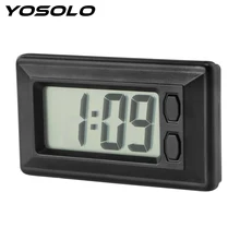 Мини-автомобиль ЖК-цифровой дисплей часы авто часы аксессуары для интерьера автомобиля-Стайлинг автомобиля украшения Самоклеящиеся украшения автомобиля