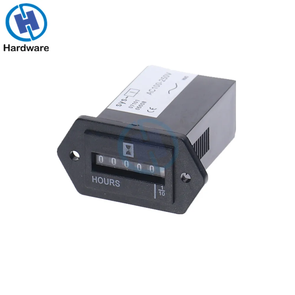

Generator excavator timer mower bulldozer industrial timer DC10-80V AC100-250V Electromechanical Hour Meter Counter