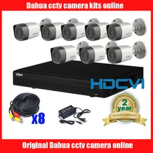Dahua HAC-HFW1200RP HDCVI 2MP HD ИК внешняя цилиндрическая камера CVI сетевой видеорегистратор DAHUA HCVR7108H-S2 8CH H.264 HDCVI DVR CCTV Системы