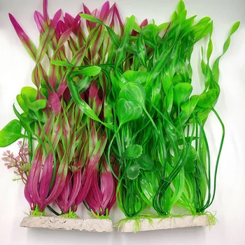 

Aquaria Aquarium Plants Aquatic Water Grass Fish Tank Decoration Alga Simulation Strip Water Kelp Fake Landscape Plant
