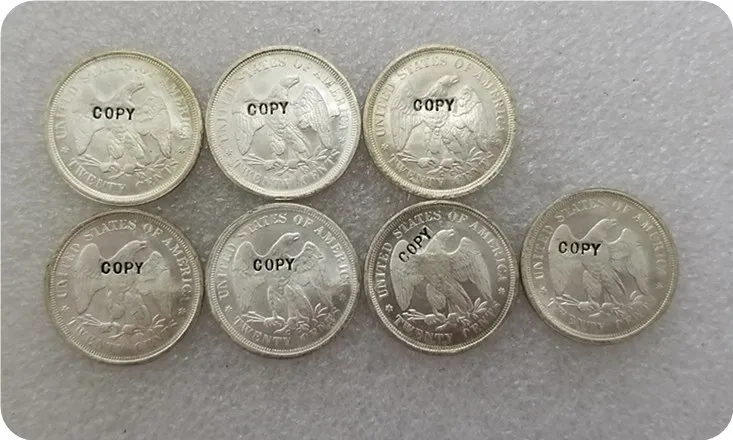 Копия копии 1875,1875 S, 1875CC, 1876, 1876CC, 1877,1878 Liberty seat Twenty Cent