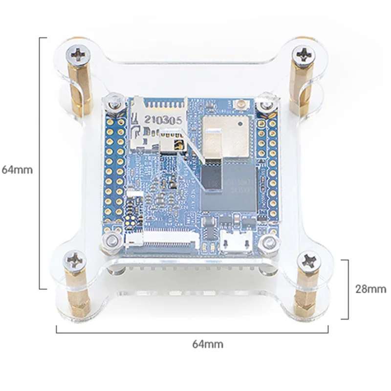 Прозрачный акриловый кронштейн чехол для nanopi Neo/NEO2/Neo Air NP009