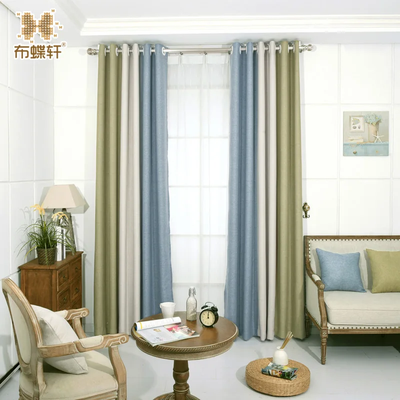 

New Arrival One Panel Luxury Thick Solid Blinds Curtain Drapes Modern Simple Style Blackout Linen Curtains for Hotel Living Room