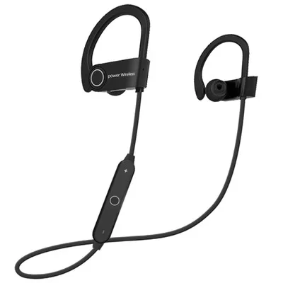 Беспроводные стерео Bluetooth 4,2 спортивные наушники Hi-Fi бас Музыка с микрофоном для iPhone huawei Samsung Bluetooth наушники - Цвет: black