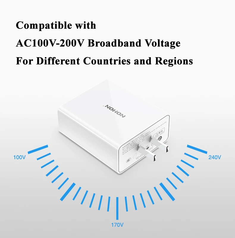 Nohon 45W USB Type C Charger For iPhone X 8 Plus 8 8P MacBook Fast USB-C Mobile Phone PD Charger Quick Charge For Galaxy S8 S9 Details (09)