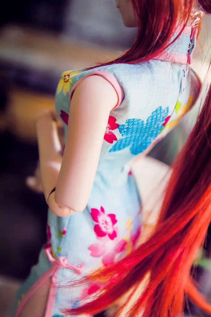 [Wamami] Летнее Длинное Платье Чонсам для 1/3 SD DZ AOD BJD Dollfie