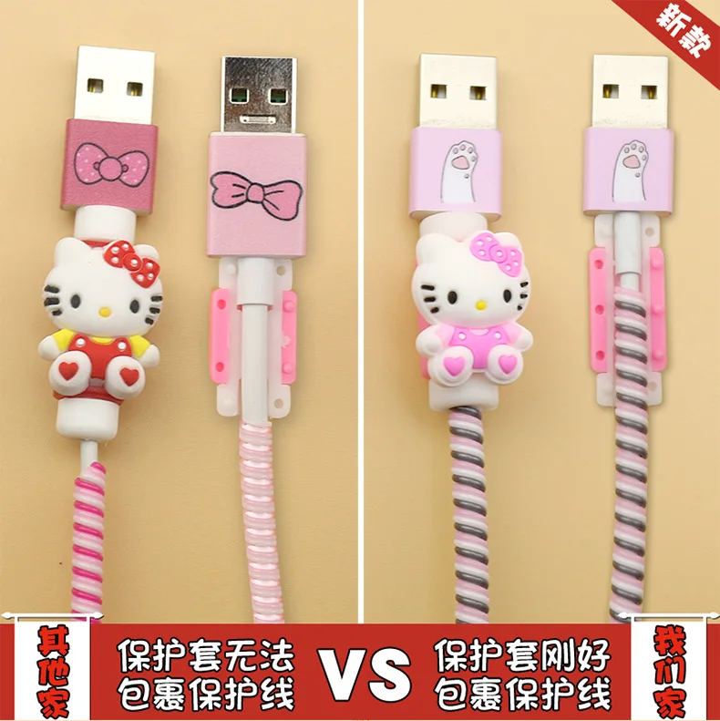 Новые 3 в 1 ТПУ спираль провода управление Зарядка через usb кабель протектор провод для наушников защиты для iPhone 5 5S 6 7 8 намотки кабеля