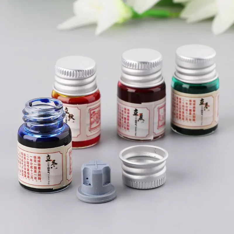 

5ml Fluorescence Gold Powder Colored Ink For Fountain Dip Pen Calligraphy Writing Painting Graffiti Stationery Office Supplies