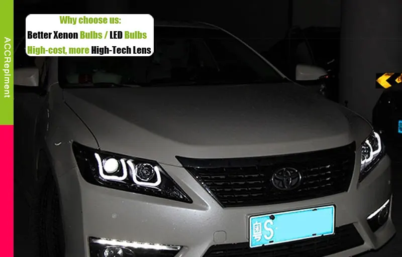Авто. PRO 2012- для Toyota Camry фары Биксеноновые линзы светодиодный свет бар автомобильный Стайлинг для Toyota Camry светодиодный ламповый фонарь