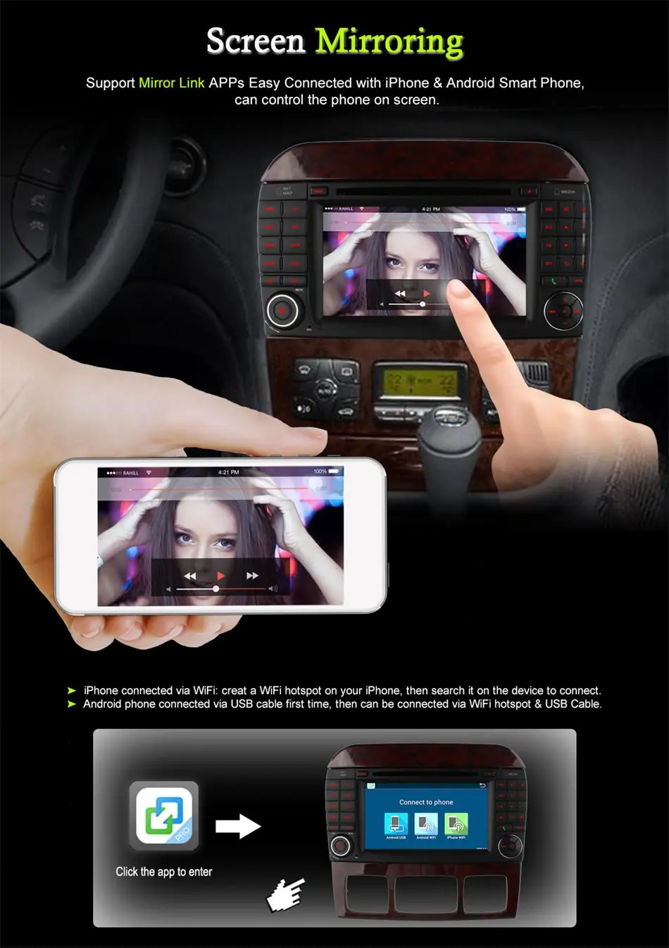 Top Ownice C500 Android 6.0 Octa Core Car DVD Player for Mercedes S Class W220 S280 S320 S350 S400 S420 S430 GPS Navi Radio wifi 4G 13