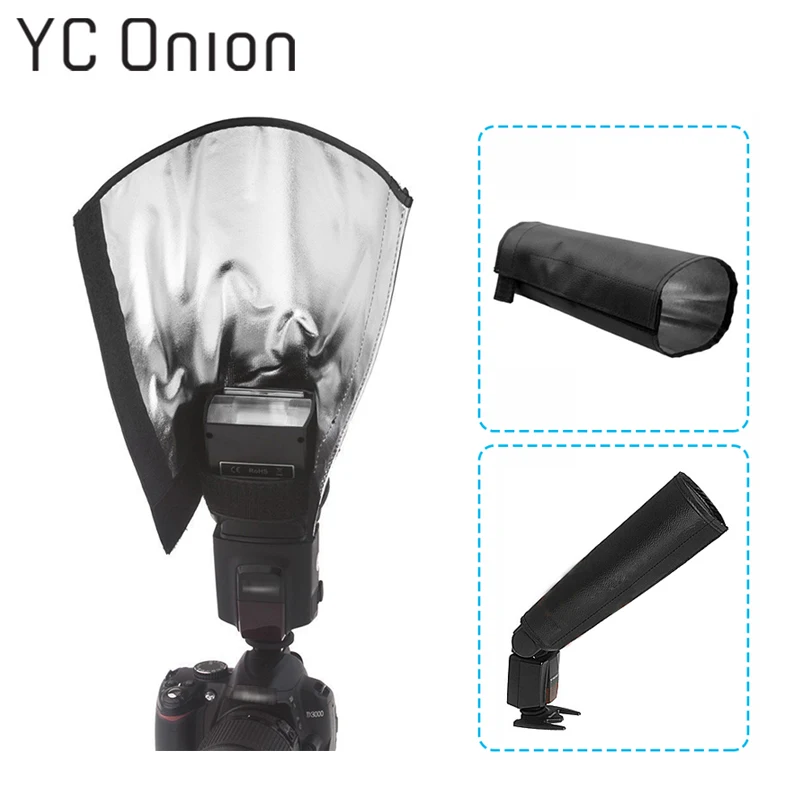 

Universal Foldable DSLR Camera Flash Reflector Diffuser Softbox Spotlighting Light Tube for Nikon Canon Yongnuo Speedlite Flash