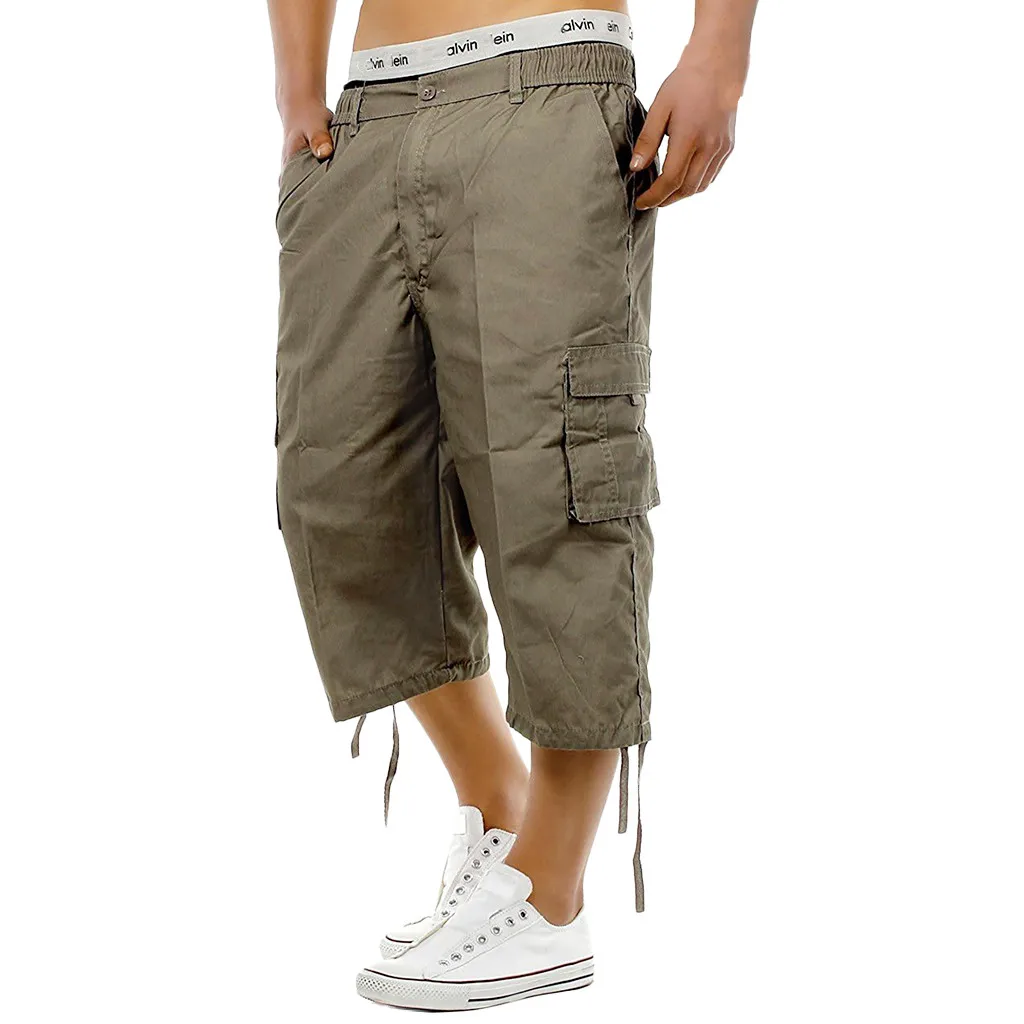 Men's new fashion casual sweatpants stretch quick-drying men's harem pants hip-hop casual street pants 3/4 elastic zipper 5.29 Men's new fashion casual sweatpants stretch quick-drying men's harem pants hip-hop casual street pants 3/4 elastic zipper 5.29