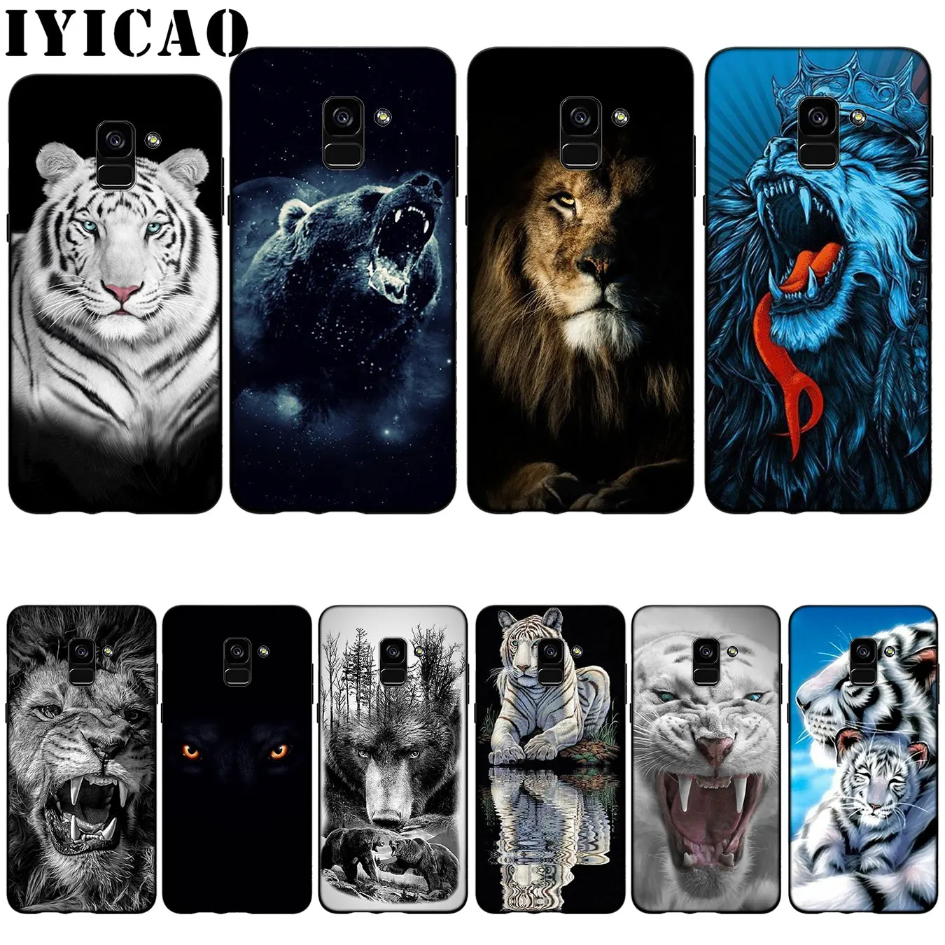 Силиконовый мягкий чехол IYICAO для Samsung Galaxy A6 Plus A9 A8 A7 2018 A3 A5 2016 2017 Note 9 8 | Мобильные