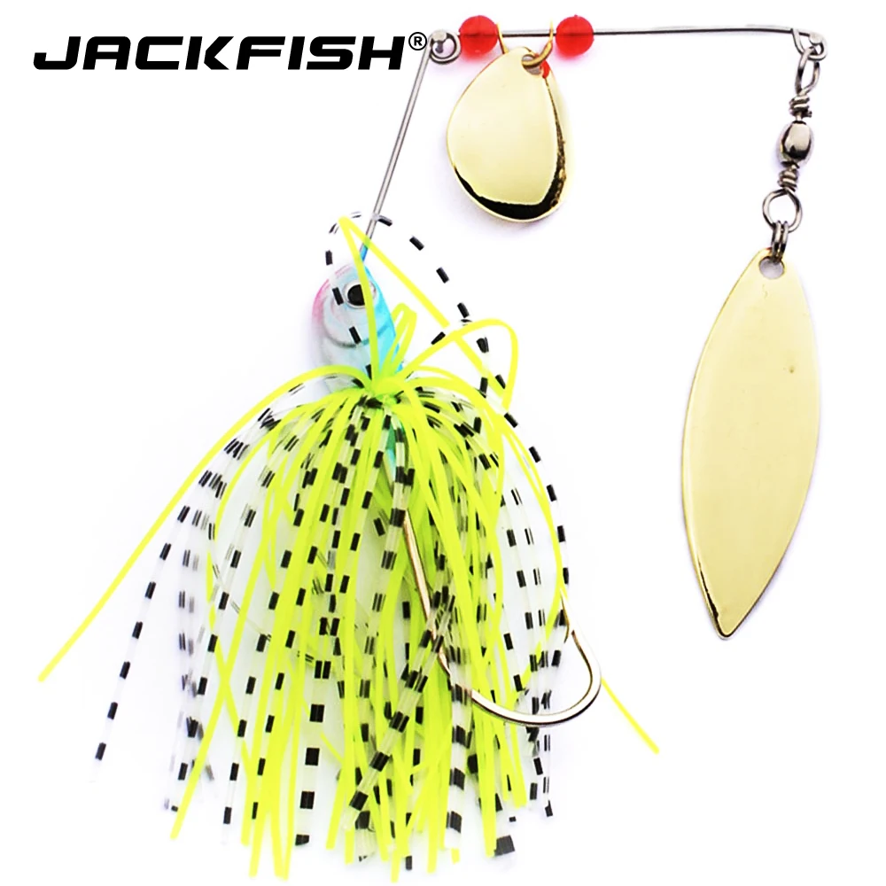 JACKFISH Спиннербейт 18 г buzzbait Spirit Spinner Приманка рыболовная приманка рыболовная жесткая приманка лезвия крючки металлические ложки