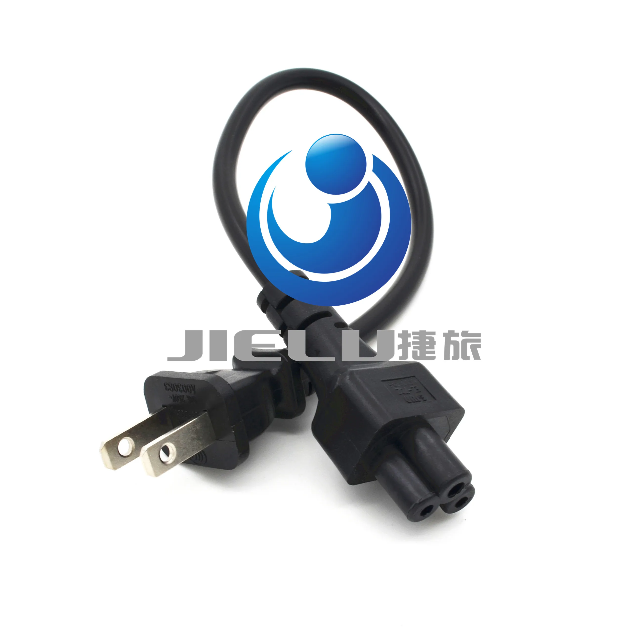 

Hot USA UL Canada US 2pin male to IEC 320 C5 Micky Short travel Power cord for notebook Power supply,1 pcs